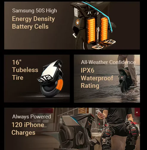 2025 INMOTION V12S the All-New 6000W Electric Unicycle - Image 7