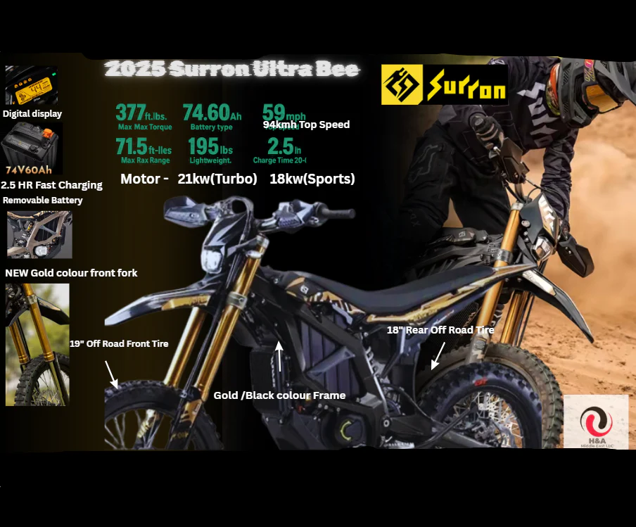 2025 Surron Ultra Bee Electric dirt bike E Moto - Image 3