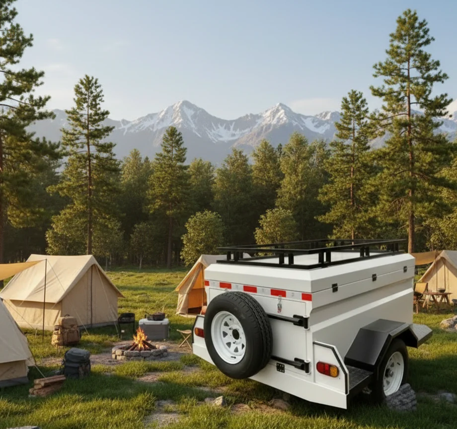 4x4 Luxury Truck Offroad Folding Camping Car Camper Travel Trailers with Cook - Image 6