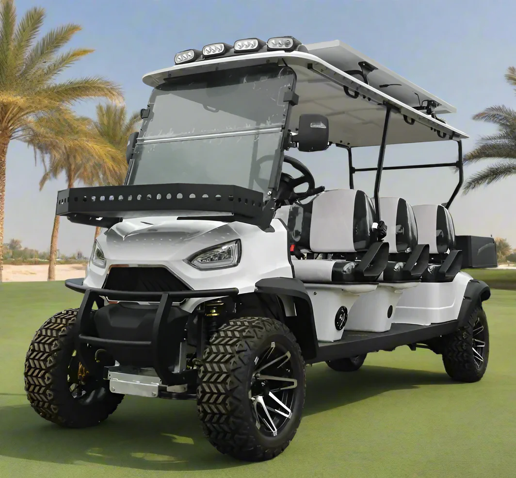 Off-Road High Suspension Golf Car 6 Seater With Cargo Box - Image 4