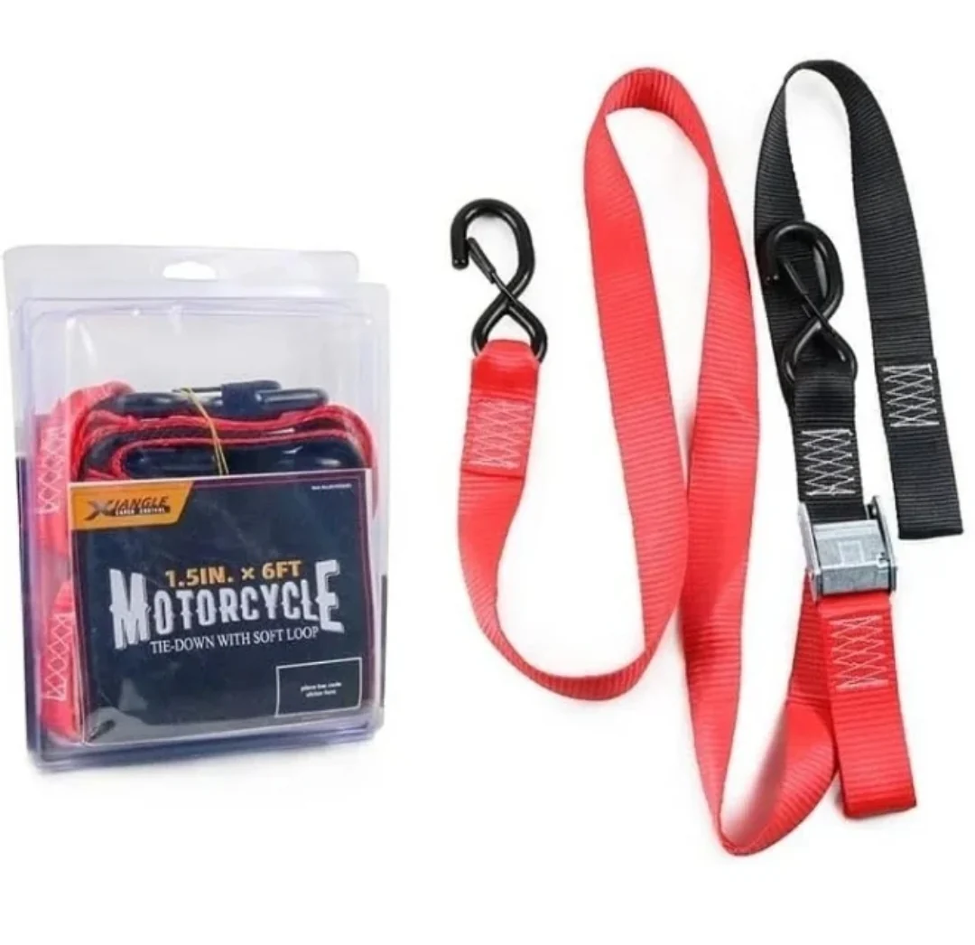 6Ft Heavy-duty Loop Tie Down Straps For Motor Cycles ATV Boat transport - Image 2