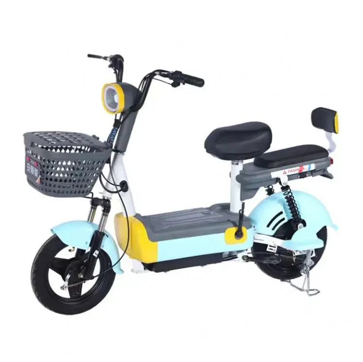 Adults mini E-Bike With 02 seats front Basket - Image 2
