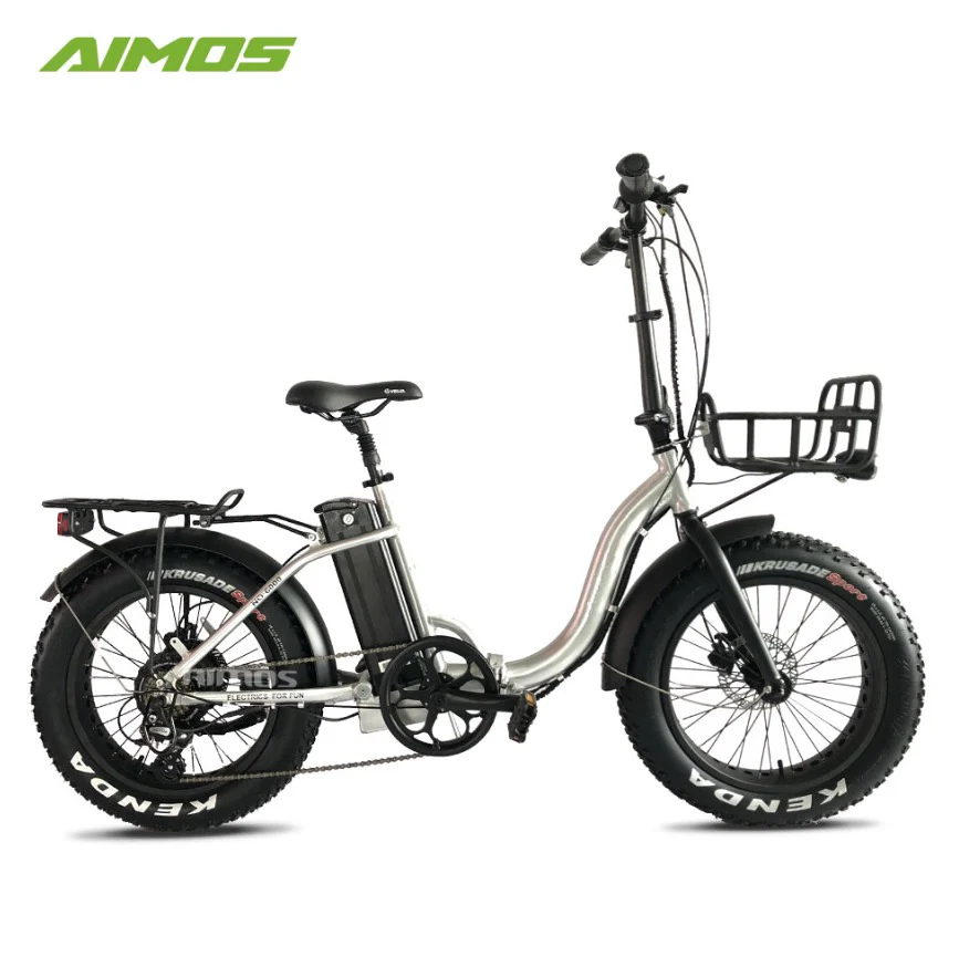AIMOS Folding Electric Bike 36V 10.5Ah 500W with Kenda 26" Fat Tyres - Image 5
