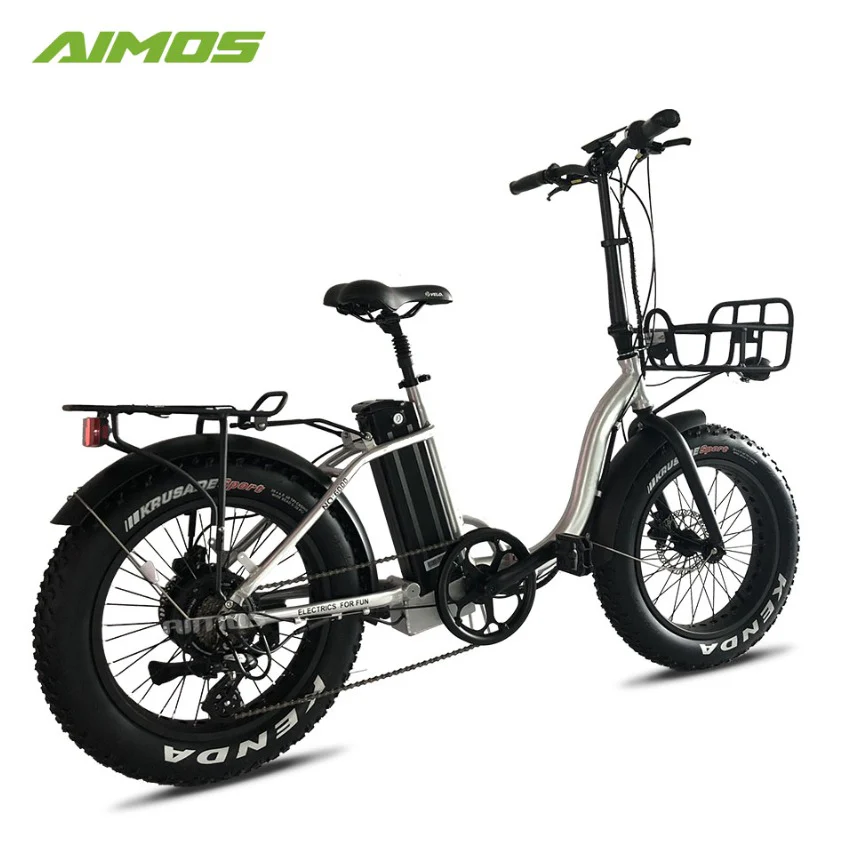 AIMOS Folding Electric Bike 36V 10.5Ah 500W with Kenda 26" Fat Tyres - Image 6