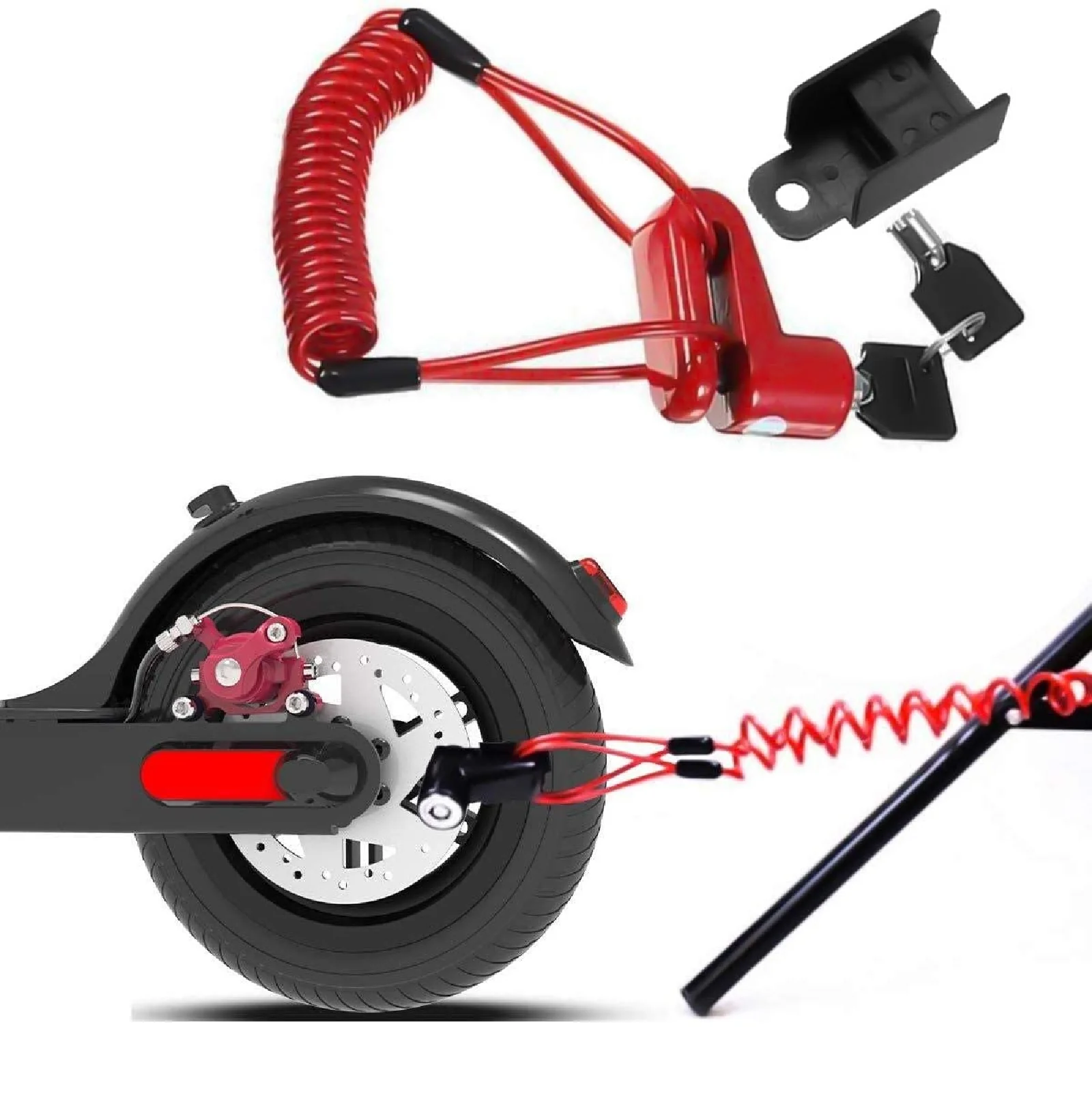 Anti-Theft Disc Brake Steel Wire Lock