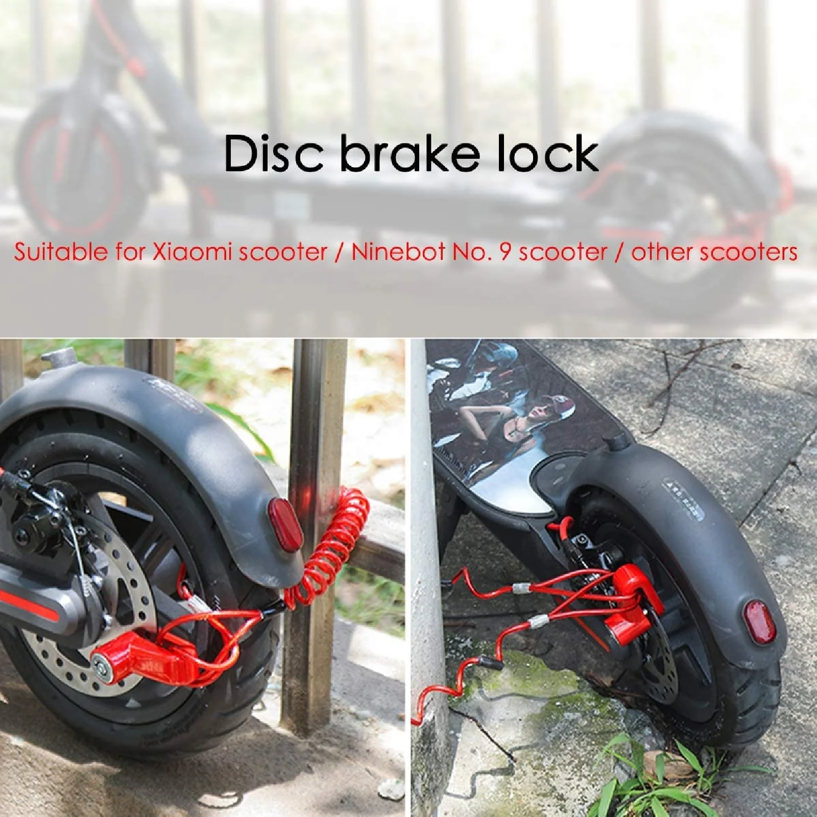 Anti-Theft Disc Brake Steel Wire Lock - Image 3