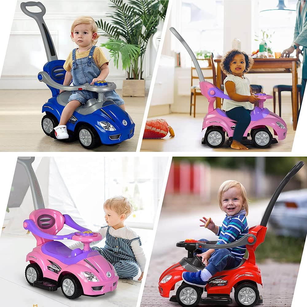 Baby Push Cars for Toddlers, 3 in 1 Ride on Push Car Age 1-3 - Image 7