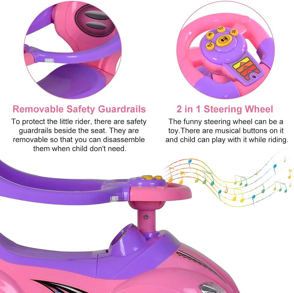 Baby Push Cars for Toddlers, 3 in 1 Ride on Push Car Age 1-3 - Image 8