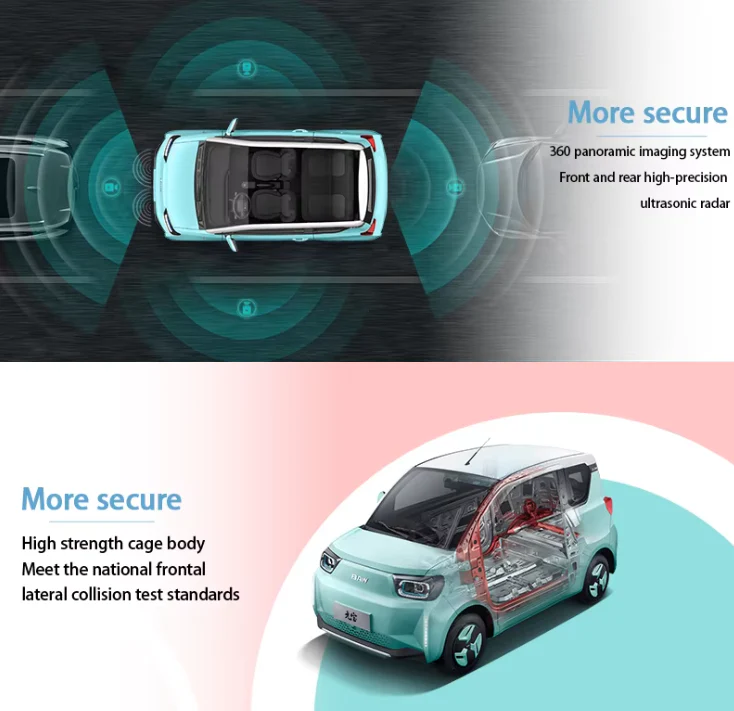 Baw Pony High Specs Mini Electric Car 03 door  04 Seater -Heartbeat Edition - Image 6