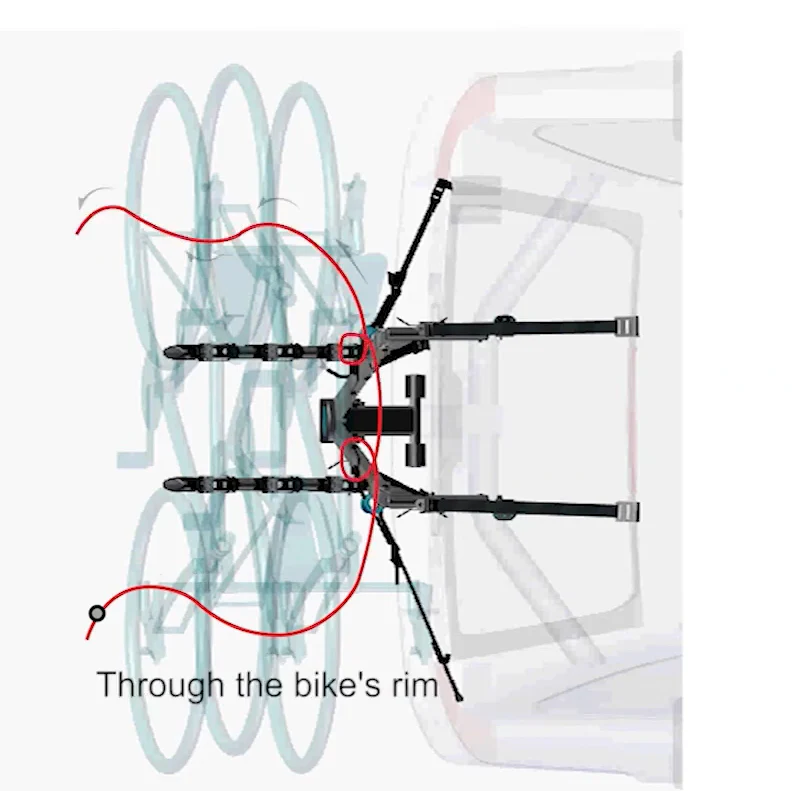 Bearack Transformer Bike Trunk Rack BC-6425 (Foldable) - Image 6