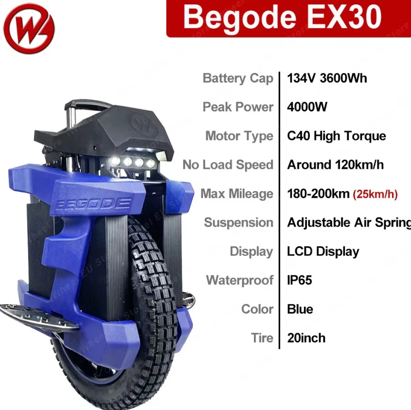 Begode EX30 Electric Wheel 134V 3600Wh - Image 4