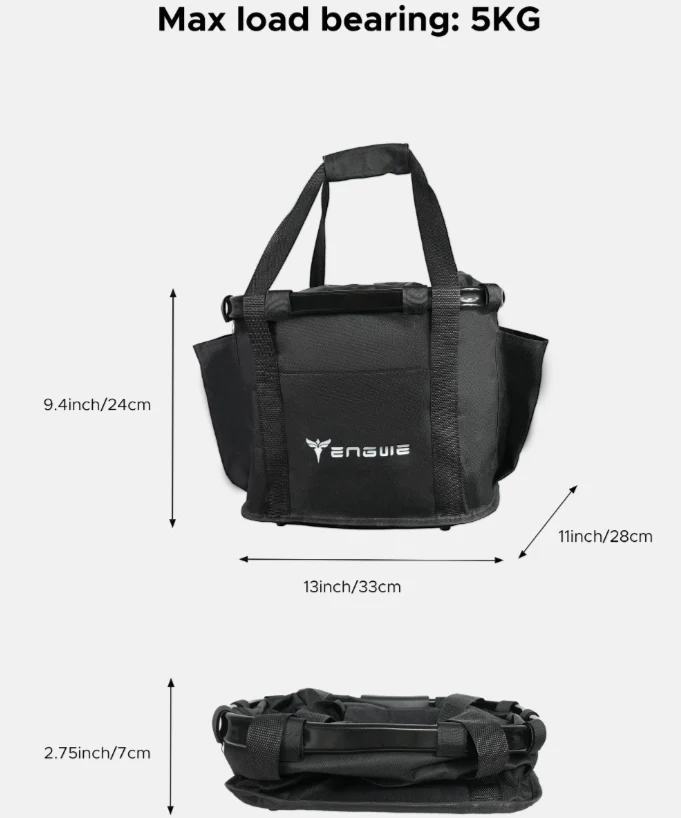 Bike Front Basket ENGWE 19L Adjustable Handlebar Basket - Image 4