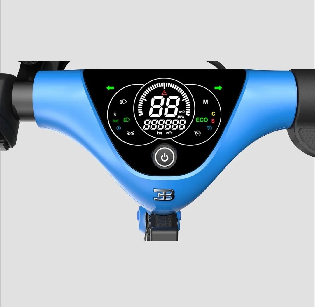 BUGATTI 10 Max Prestigious Electric Scooter- Blue , 36V 15.6Ah 1000W - Image 7