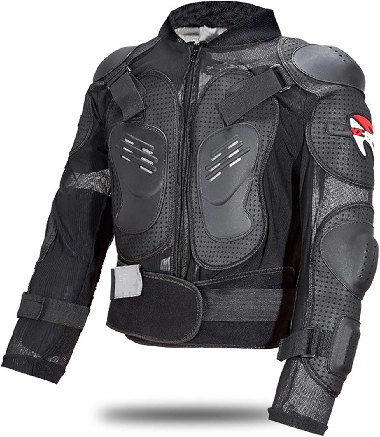 Caige Motorcycle Armour Full Body Protective Jacket, Black - Image 2