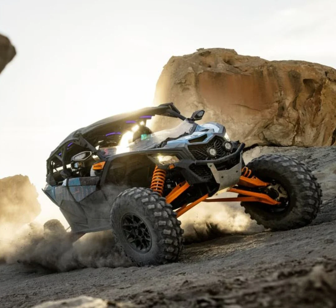 2026 Can-Am Maverick X3 X RS TURBO RR WITH SMART SHOX 900CC - 2UP (DUSTY NAVY) - Image 4