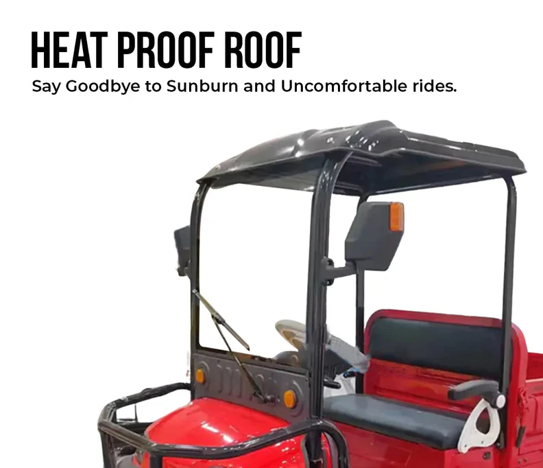Electric Golf Cart 02 Seater with Long Cargo Utility Box - Image 5