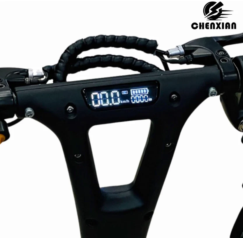 Foldable E10 updated Kick Scooter with Seat & Rear Basket - Image 4