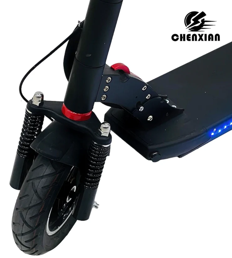 Foldable E10 updated Kick Scooter with Seat & Rear Basket - Image 5