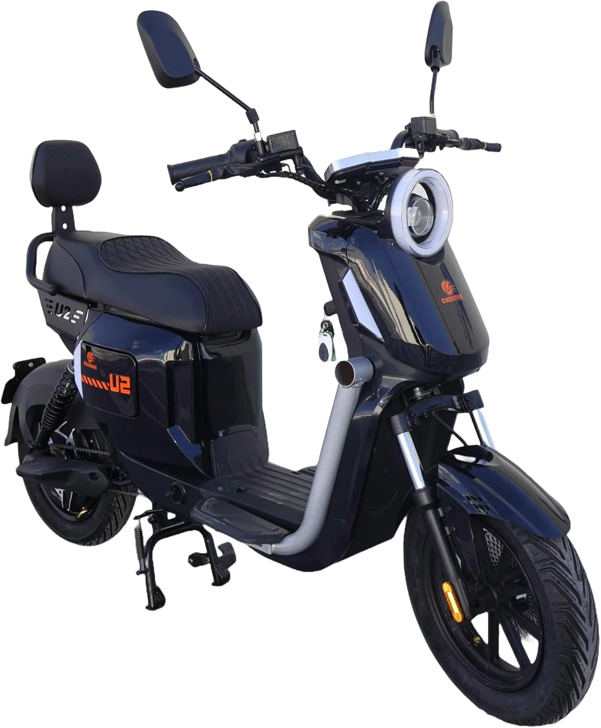 U2 Electric Scooter 48V 20A 400W 2025 New Stylish City Rider With comfortable seat Ring Light