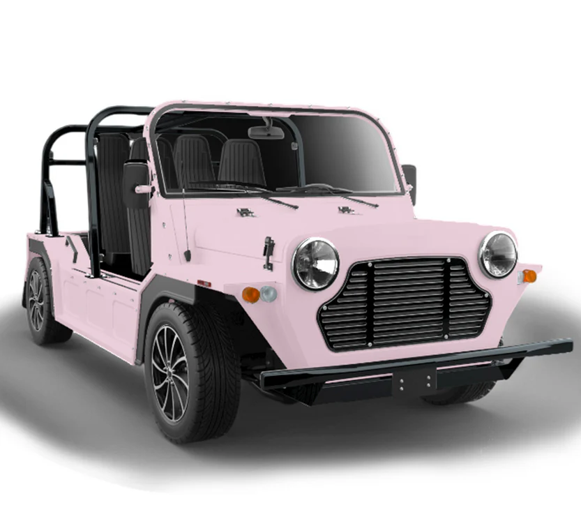 Classic Car Electric Mini Moke Jeep 72V 4 Seater Sightseeing Bus Golf Cart