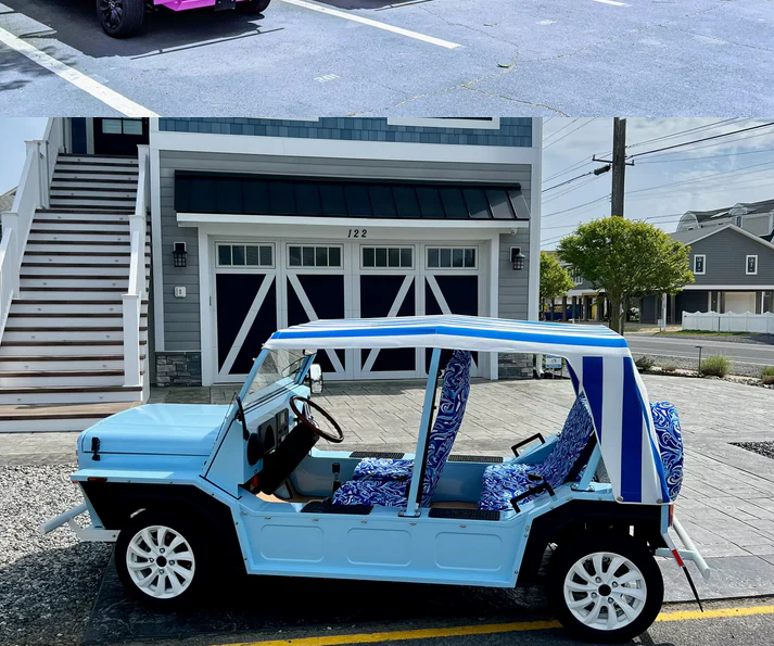 Classic Car Electric Mini Moke Jeep 72V 4 Seater Sightseeing Bus Golf Cart - Image 12
