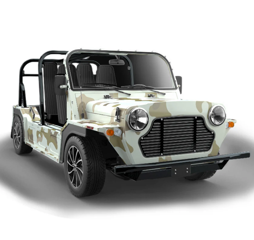 Classic Car Electric Mini Moke Jeep 72V 4 Seater Sightseeing Bus Golf Cart - Image 7