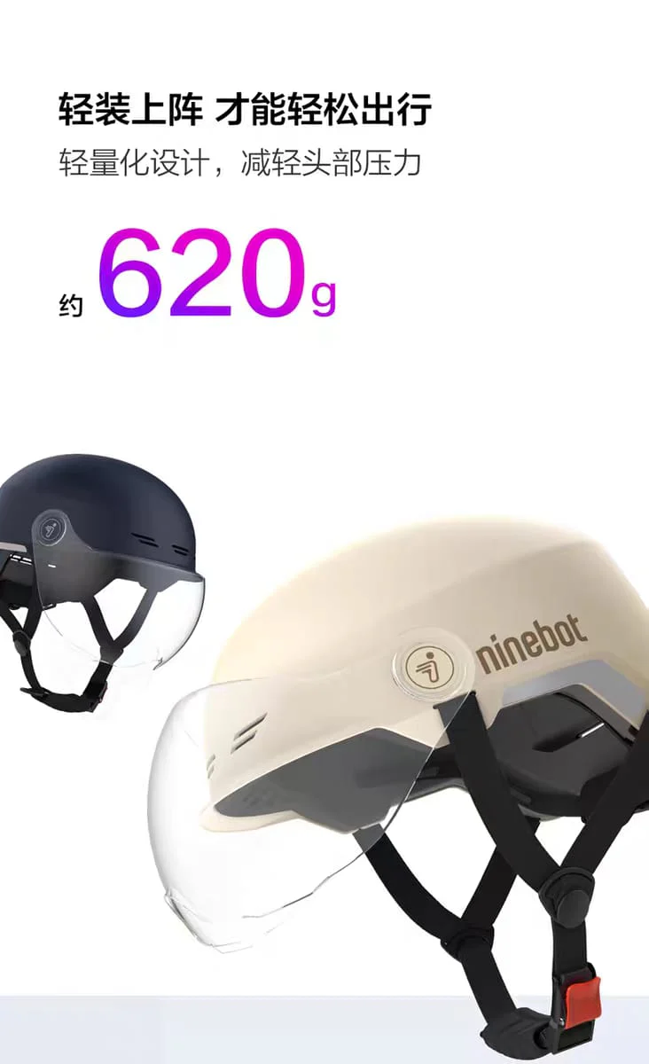 Ninebot Commuter Helmet Deep Blue with Sun-visor - Image 7