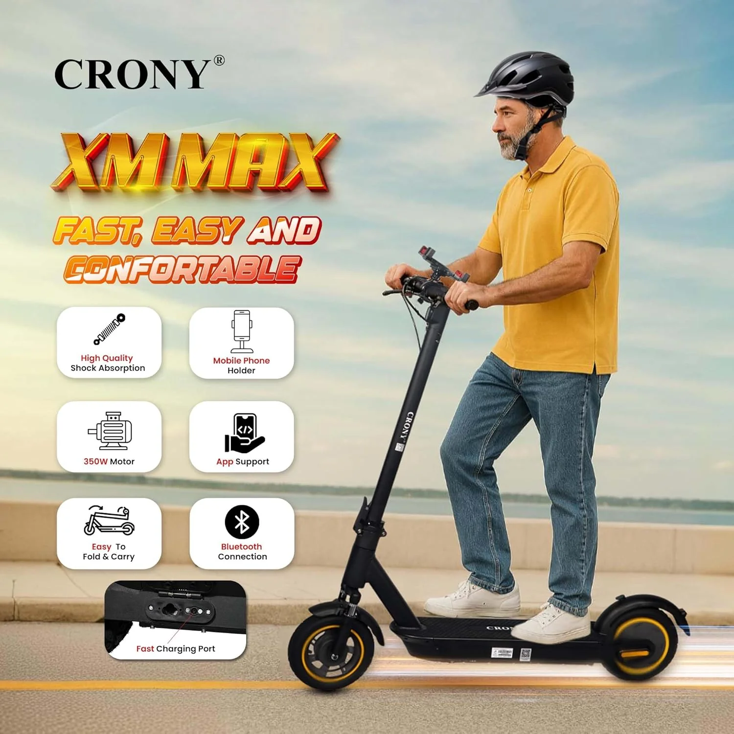 V10+ Pro Electric Scooter 350W - Image 2