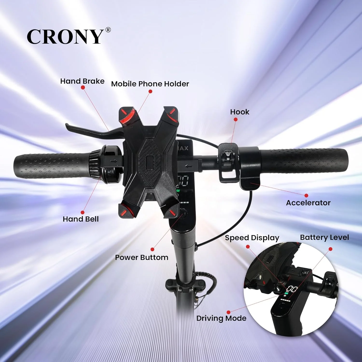 V10+ Pro Electric Scooter 350W - Image 6