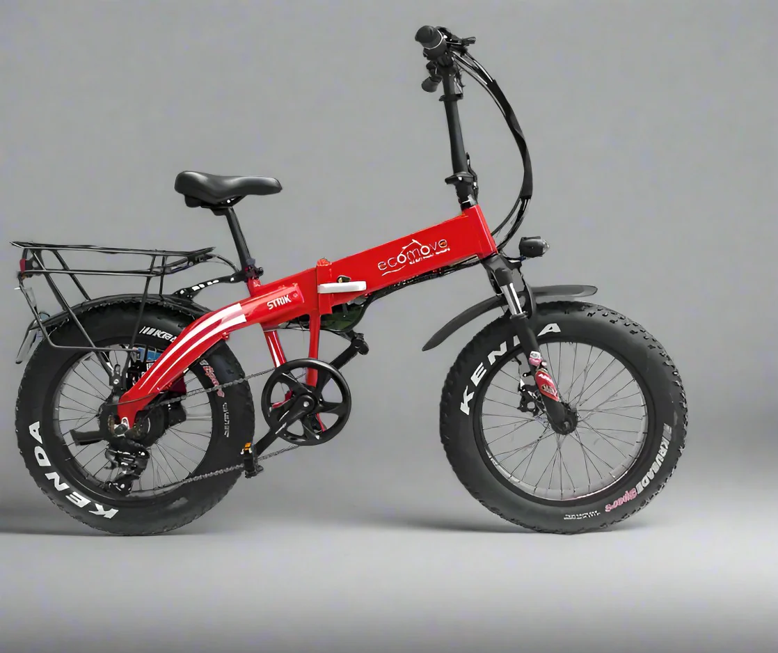 Ecomove Strik 20" Electric Bike 36V 250W Red - Image 2