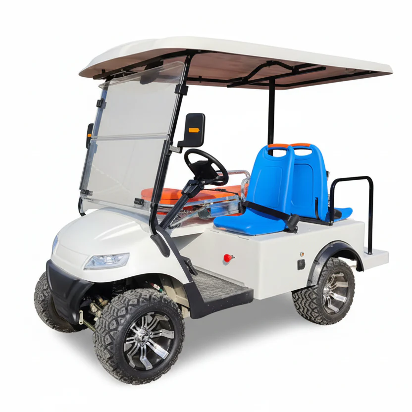 Electric Ambulance Vehicle Medical Buggy & Golf Cart with Stretcher First Aid Emergency Aid - Image 3