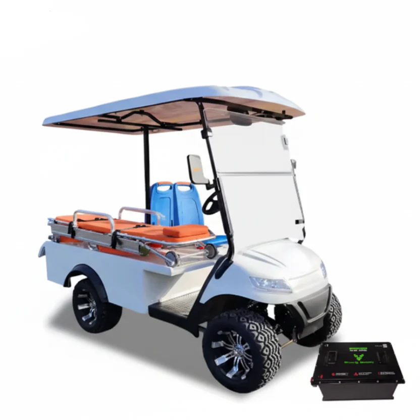 Electric Ambulance Vehicle Medical Buggy & Golf Cart with Stretcher First Aid Emergency Aid - Image 7