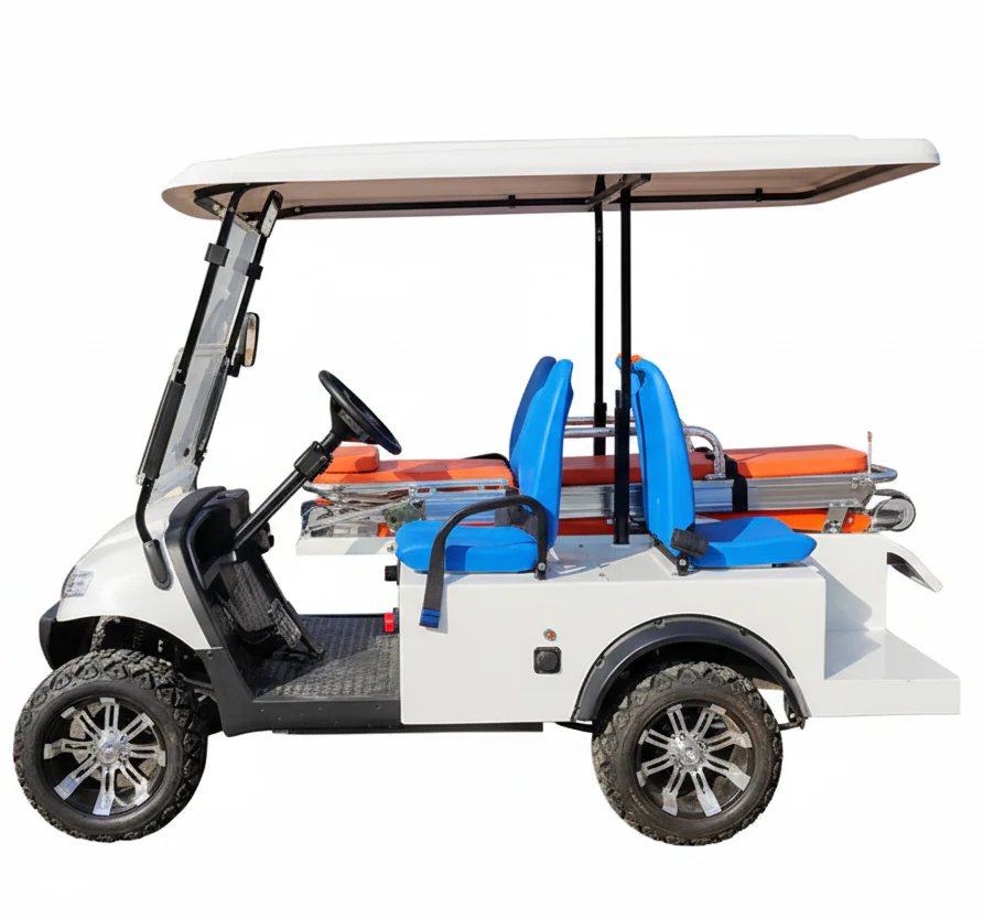 Electric Ambulance Vehicle Medical Buggy & Golf Cart with Stretcher First Aid Emergency Aid - Image 8