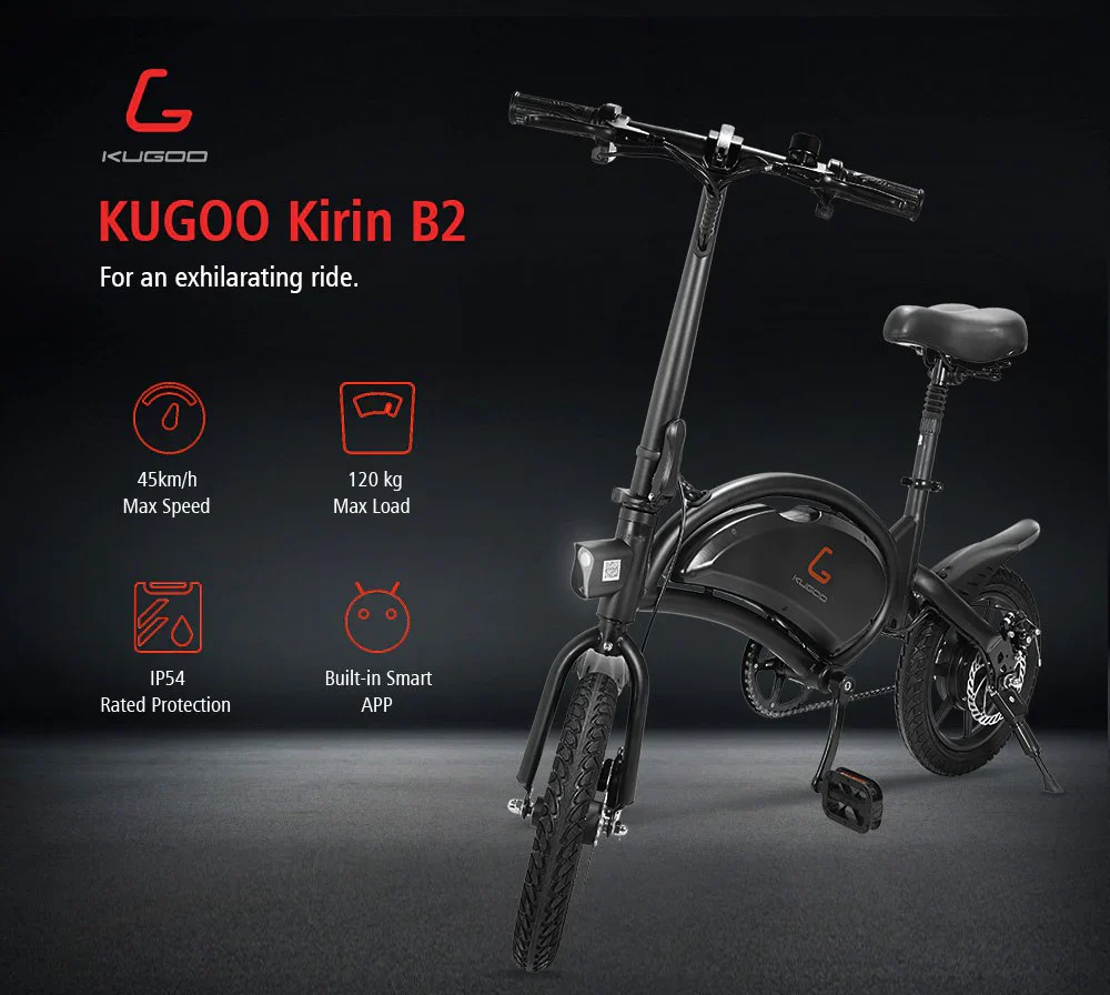 Kugoo Kirin (B2) V1 Electric bicycle 48V 7.5Ah 400Ah - Image 3