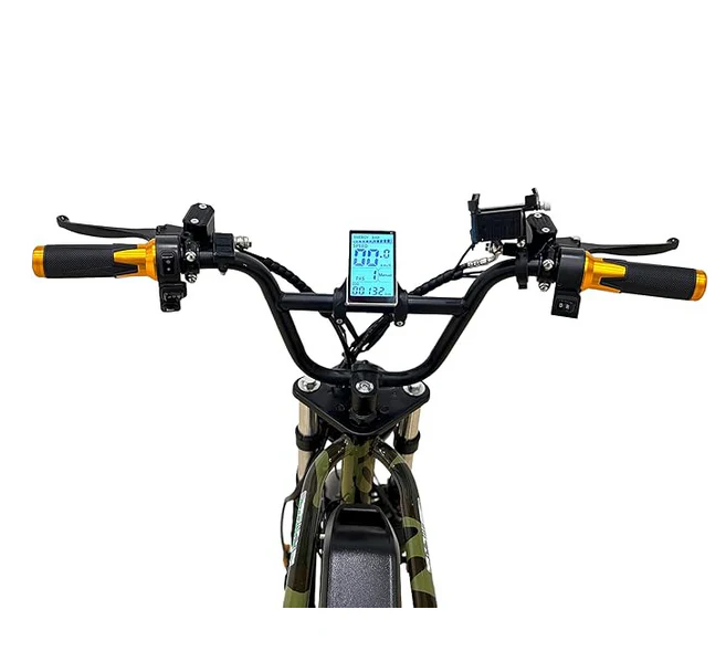 Electric Fat Tire Bike, Military Camo Design Age 12+ - Image 4