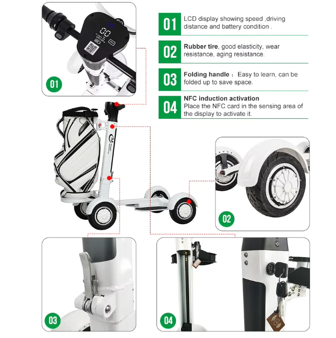 Electric Golf Trolley With New Digital Handle 2000W - Image 6