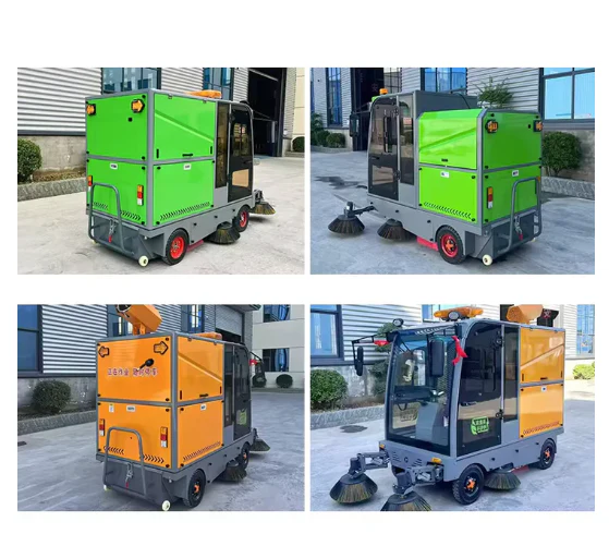Electric Large Industrial Sweeper Street Sweeper Machine with Cap - Image 5