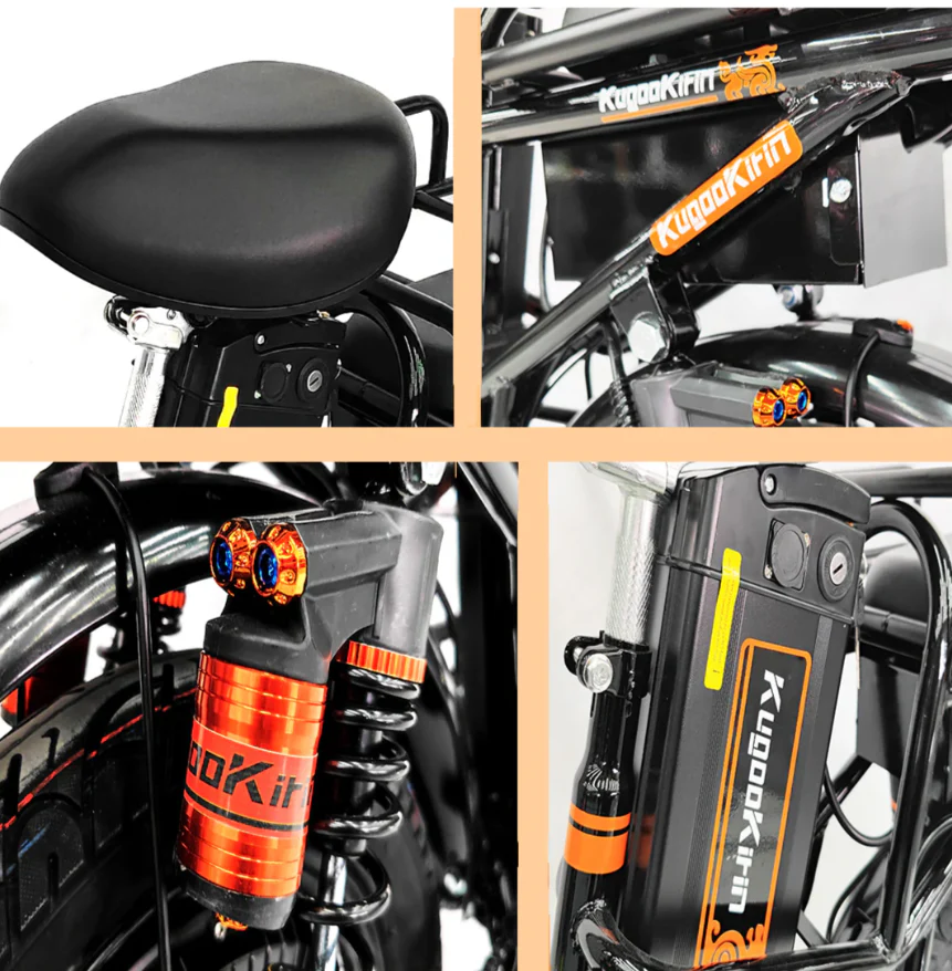 Kugoo Kirin V3 Pro Delivery Cargo Electric Bicycle 48V 21Ah 500W - Image 3