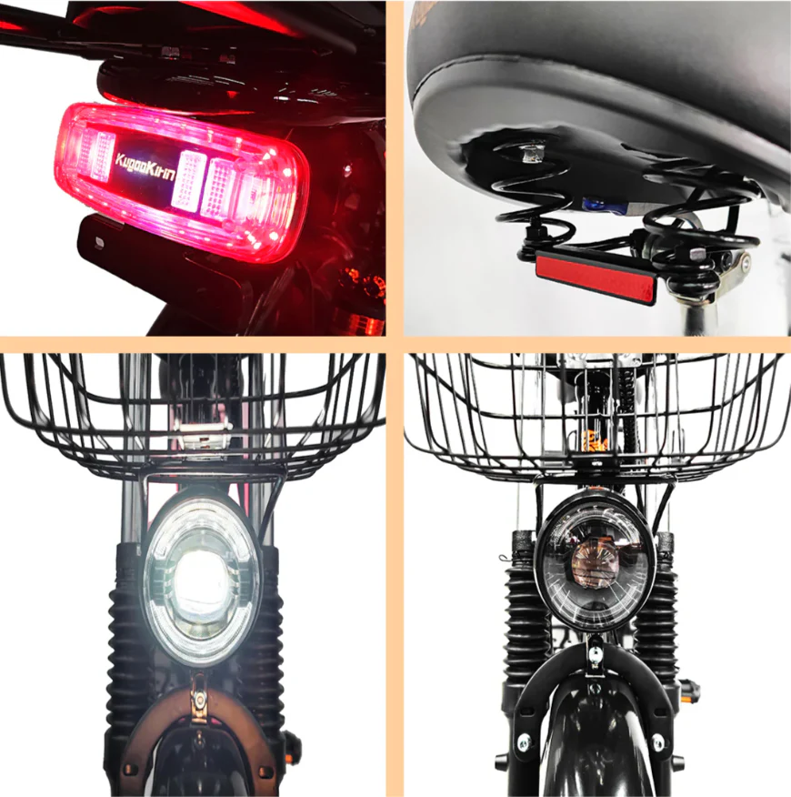 Kugoo Kirin V3 Pro Delivery Cargo Electric Bicycle 48V 21Ah 500W - Image 4