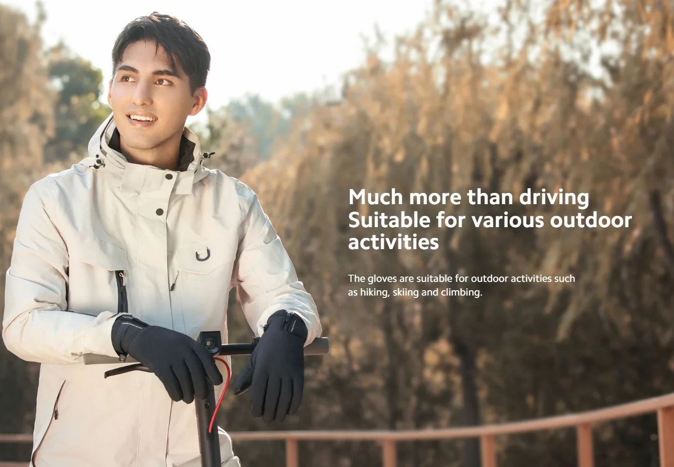 Electric Scooter Bike Riding Gloves waterproof Non slip insulated durable Touchscreen compatible - Image 5