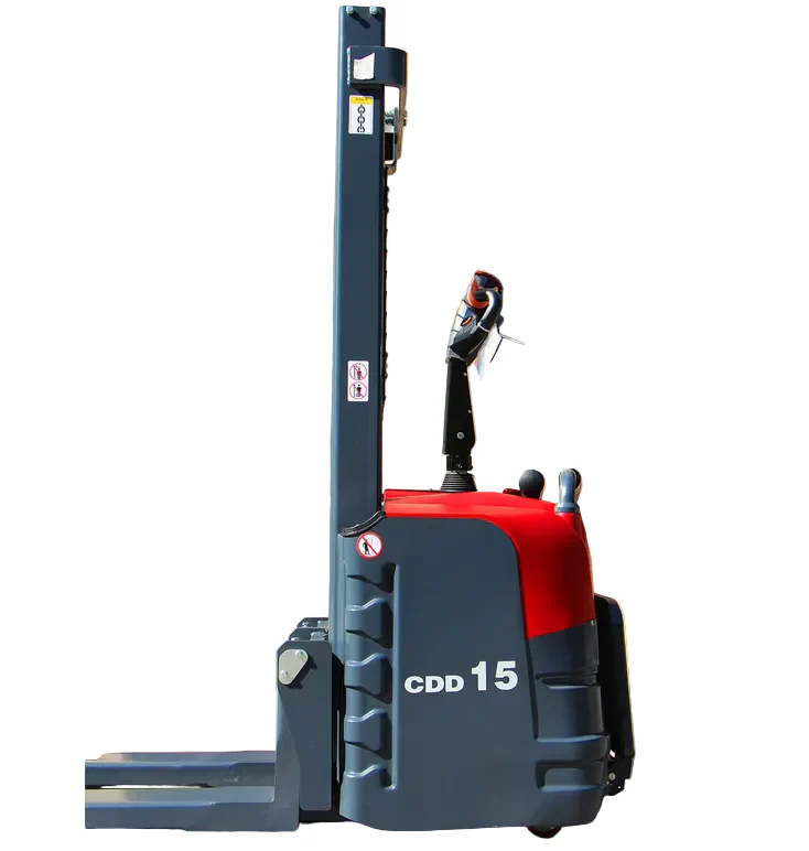 Electric Stacker Machine Wide Pallet Power Stacker 1-2 Ton Lift Height 3m-5m - Image 4