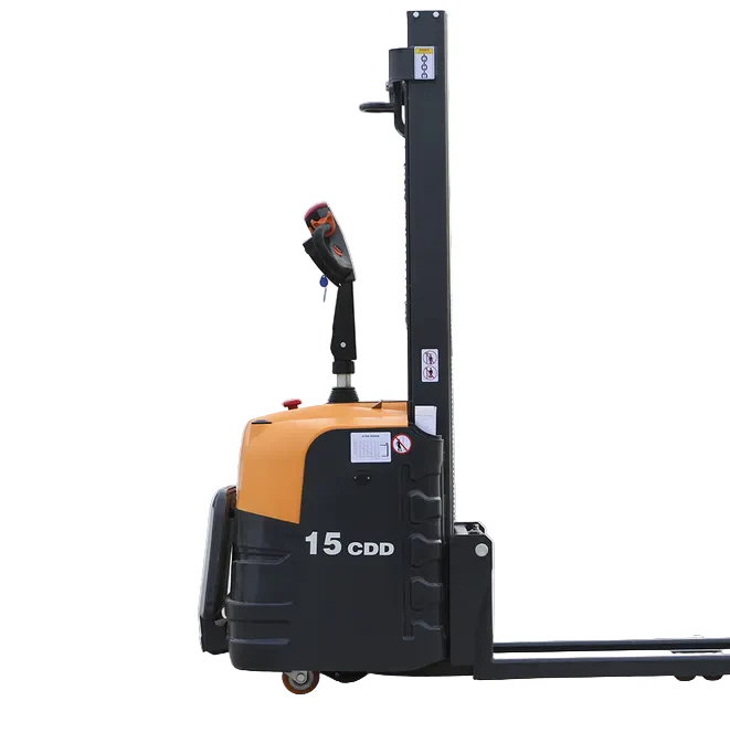 Electric Stacker Machine Wide Pallet Power Stacker 1-2 Ton Lift Height 3m-5m - Image 6