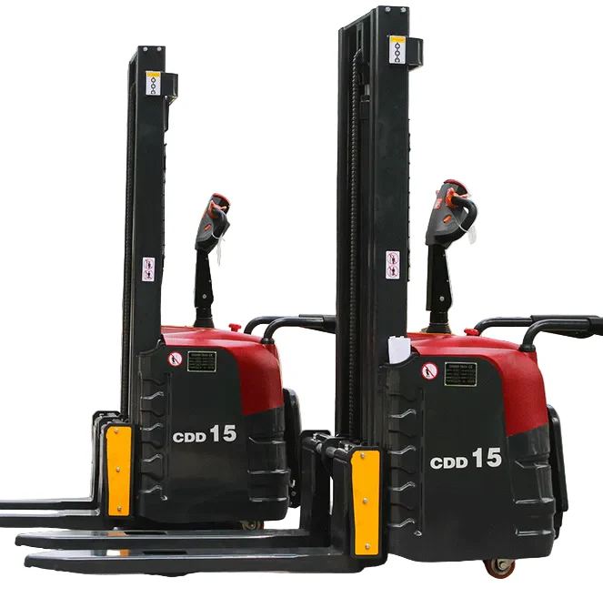 Electric Stacker Machine Wide Pallet Power Stacker 1-2 Ton Lift Height 3m-5m - Image 9