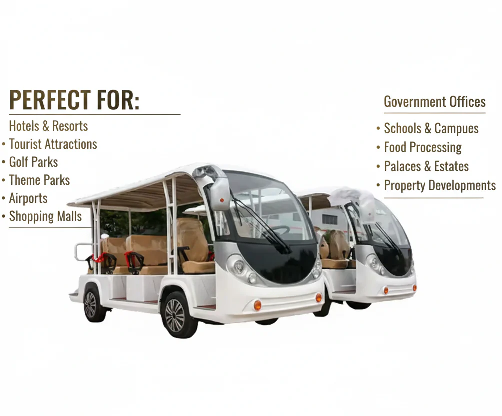 Electric Tour Shuttle 75V with 8-10 Seats Sightseeing Bus - Image 5
