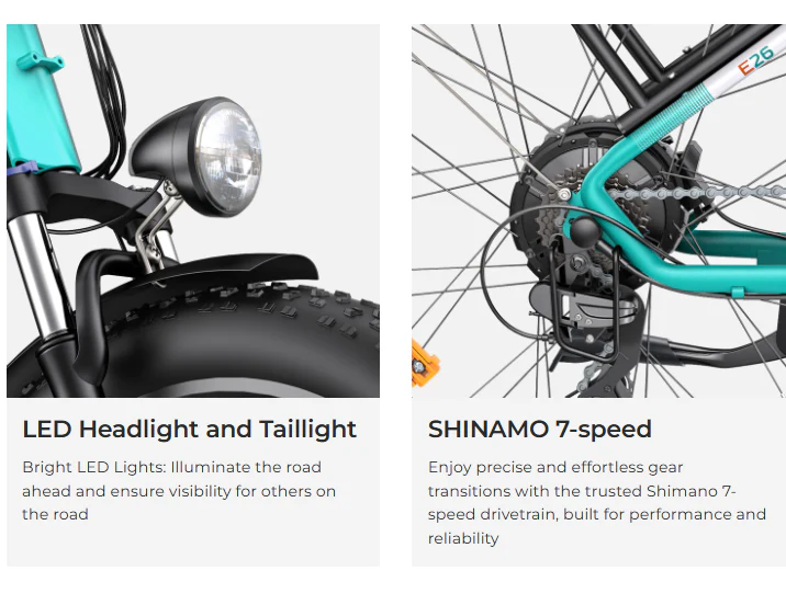 ENGWE E26 Electric Bike 250W 140km Range - Image 9