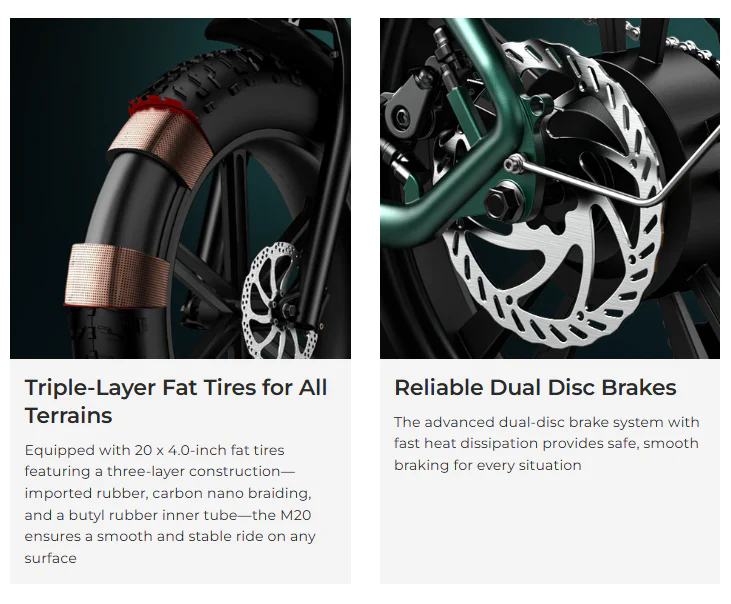 ENGWE M20 Electric Bike Fat Tyre 75km Long Range - Image 8