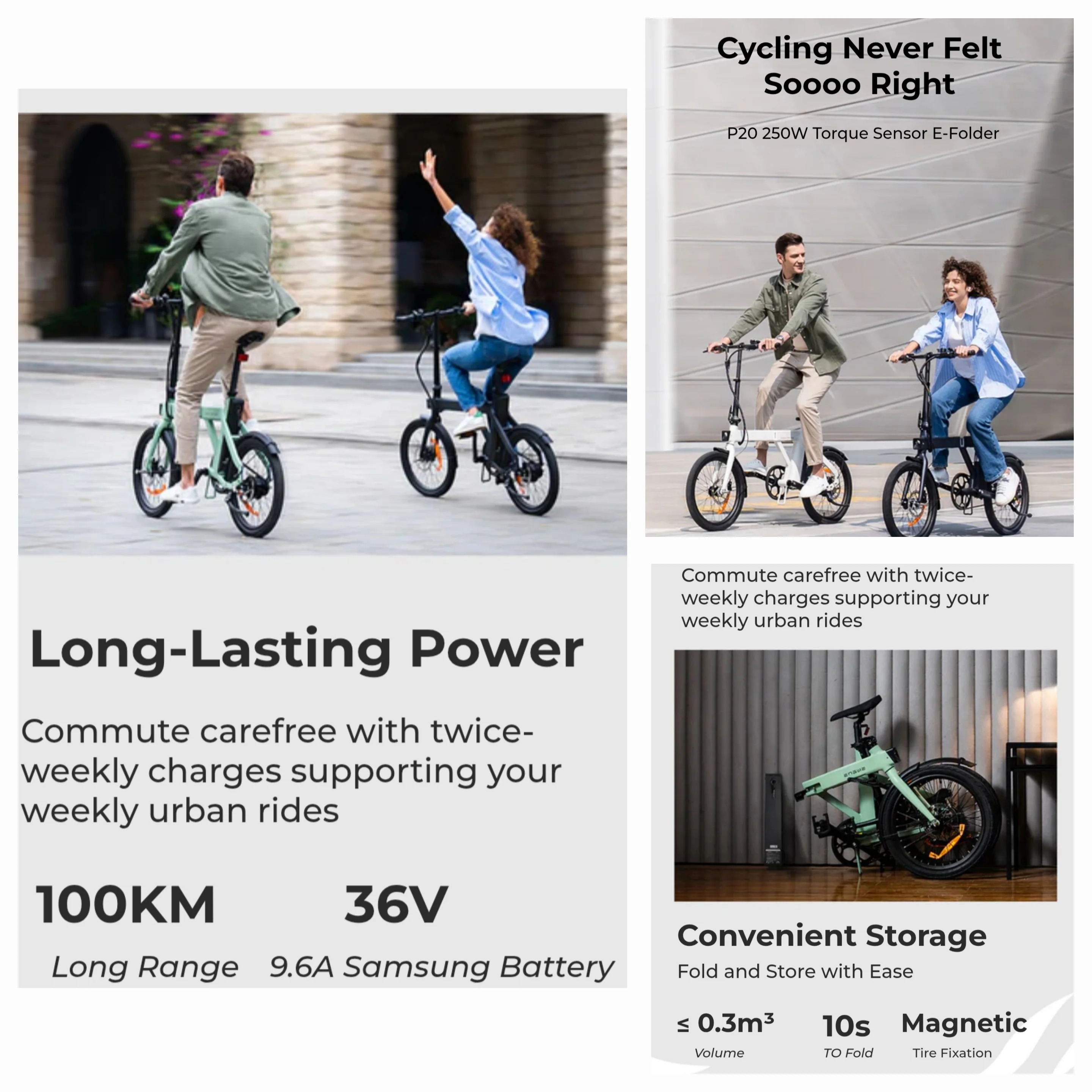 ENGWE P20 Electric Bike 100km Long Range Light Weight - Image 5