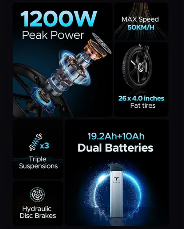 ENGWE X26 Electric Bike - Image 4