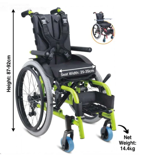 Explorer Kids Wheelchair- Max 75kg Body weight - Image 3