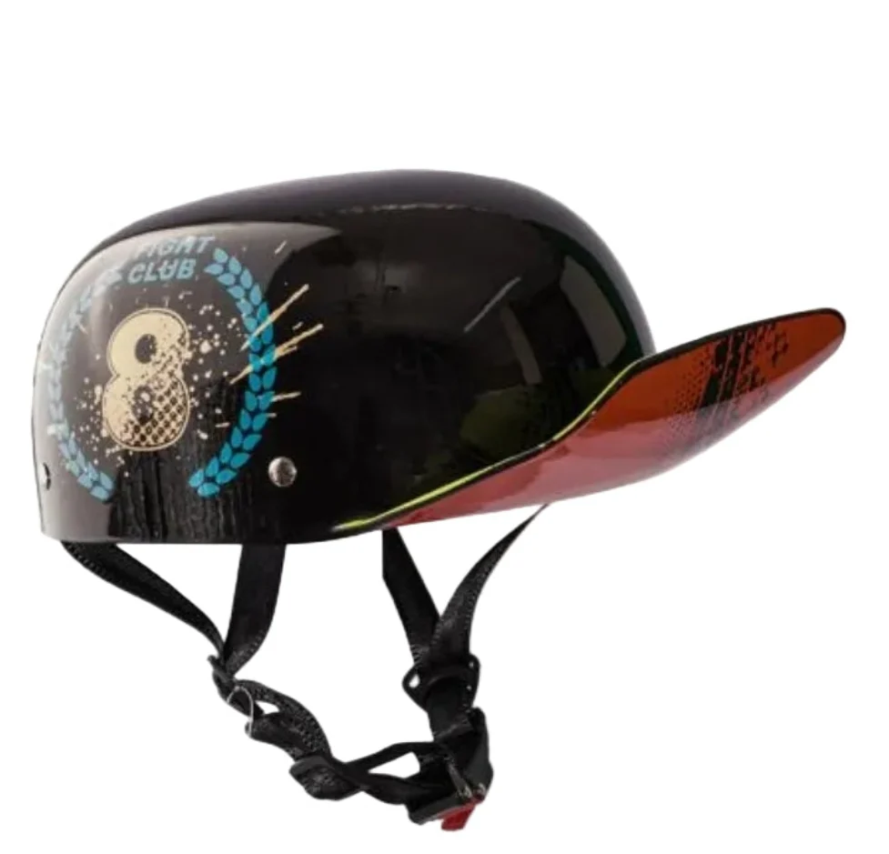 Fashion Baseball Cap Club 8 Motorcycle - Scooter Helmet